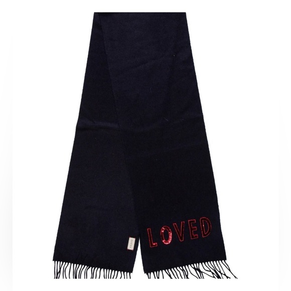 Gucci LOVED Cashmere Sequin Scarf New - Picture 6 of 15